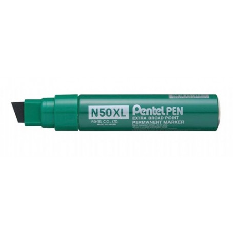 Pentel N50XL marcatore permanente Punta smussata Verde 6 pz (N50XL-D)