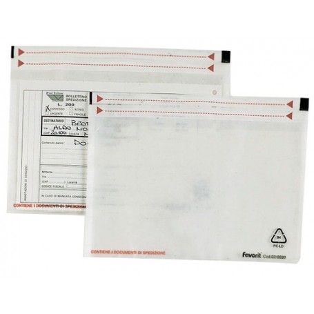 Favorit 100500101 busta Polietilene Trasparente (100500101)