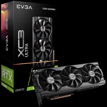 EVGA GeForce RTX 3080 XC3 Ultra 12GB GDDR6X - 3x DisplayPort, 1x HDMI (12G-P5-4865-KL) (12G-P5-4865-KL_PROMO)