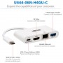 Tripp Lite U444-06N-H4GU-C cavo e adattatore video USB tipo-C USB Type-C + USB Type-A + HDMI Bianco (U444-06N-H4GU-C)