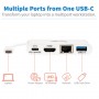 Tripp Lite U444-06N-H4GU-C cavo e adattatore video USB tipo-C USB Type-C + USB Type-A + HDMI Bianco (U444-06N-H4GU-C)