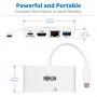 Tripp Lite U444-06N-H4GU-C cavo e adattatore video USB tipo-C USB Type-C + USB Type-A + HDMI Bianco (U444-06N-H4GU-C)