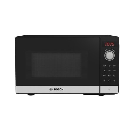Bosch Serie 2 FEL023MS2 forno a microonde Superficie piana Solo microonde 20 L 800 W Nero, Acciaio inossidabile (FEL023MS2)