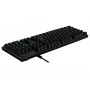 Logitech G G512 Carbon RGB Mechanical Gaming Keyboard, GX Blue (Clicky) tastiera USB QWERTY Inglese Carbonio (920-008946)