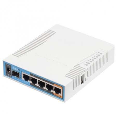 Mikrotik hAP ac 500 Mbit/s Bianco Supporto Power over Ethernet (PoE) (RB962UIGS-5HACT2HNT)