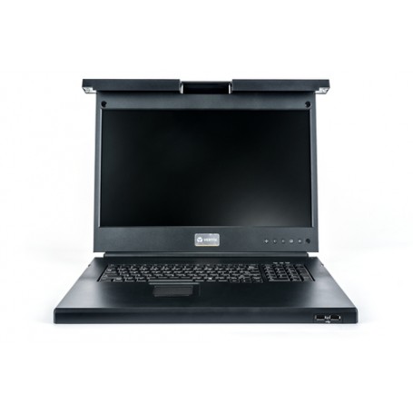 Vertiv Avocent LRA185KMM-203 console a rack 48,3 cm (19") 1366 x 768 Pixel Plastica, Acciaio Nero (LRA185KMM-203)