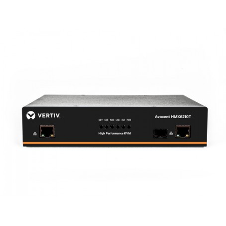 Vertiv Avocent HMX6210T-201 switch per keyboard-video-mouse (kvm) Montaggio rack Nero (HMX6210T-201)