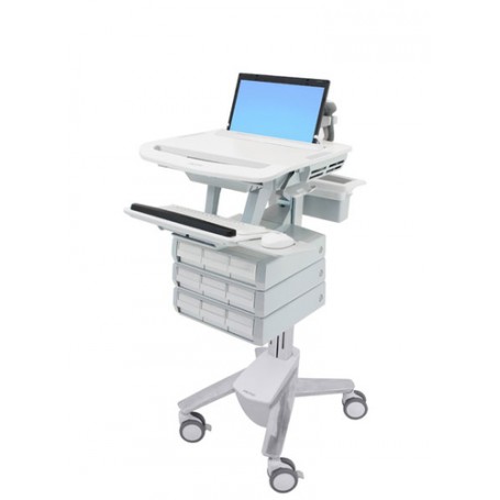 Ergotron StyleView Alluminio, Grigio, Bianco Computer portatile Carrello multimediale (SV43-1190-0)
