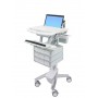 Ergotron StyleView Alluminio, Grigio, Bianco Computer portatile Carrello multimediale (SV43-1190-0)