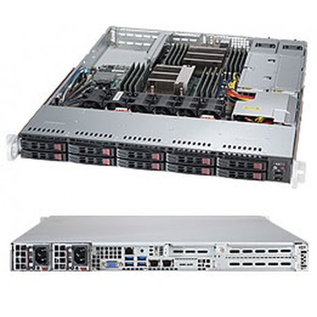 Supermicro SuperServer 1028R-WTR Intel® C612 LGA 2011 (Socket R) Rack (1U) Nero (SYS-1028R-WTR)