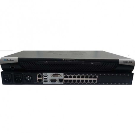 Raritan Dominion KX III switch per keyboard-video-mouse (kvm) Montaggio rack Nero (DKX3-116)