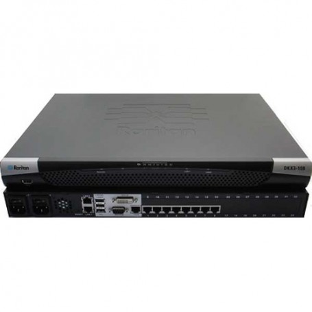 Raritan Dominion KX III switch per keyboard-video-mouse (kvm) Montaggio rack Nero (DKX3-108)
