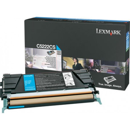Lexmark Cyan Toner Cartridge for C52x cartuccia toner Originale Ciano (00C5222CS)