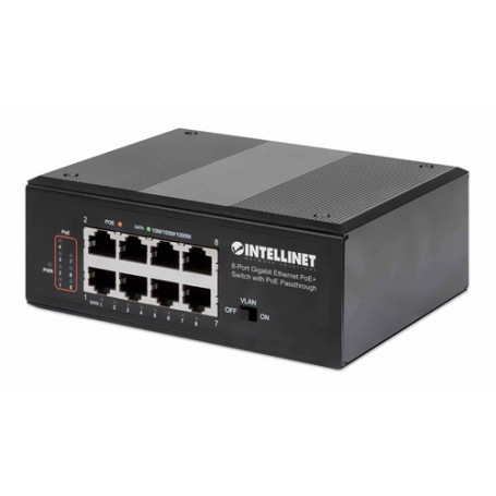 Intellinet 561624 switch di rete Gigabit Ethernet (10/100/1000) Supporto Power over Ethernet (PoE) Nero (561624)