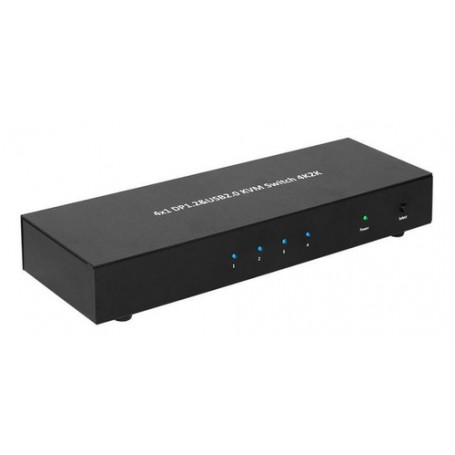 Microconnect MC-DP-KVM401K switch per keyboard-video-mouse (kvm) Nero (MC-DP-KVM401K)