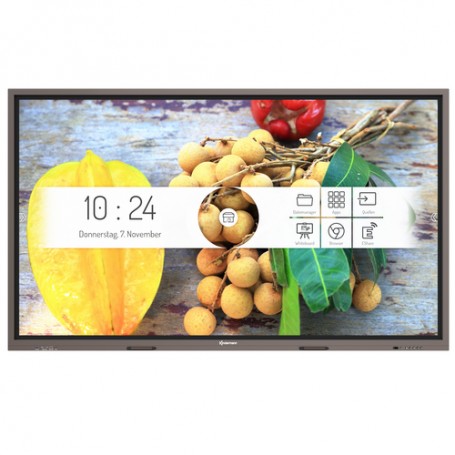 Kindermann TD-1075²-S Pannello piatto interattivo 190,5 cm (75") LED 4K Ultra HD Titanio Touch screen Processore i (3050000013)