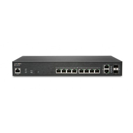 SonicWall SWS12-10FPOE Gestito L2 Gigabit Ethernet (10/100/1000) Supporto Power over Ethernet (PoE) Nero (02-SSC-2464)