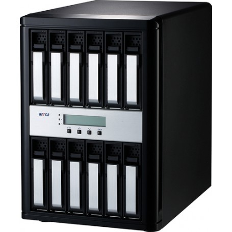 Areca ARC-8050T3U-12 server NAS e di archiviazione Tower Collegamento ethernet LAN Nero (ARC-8050T3U-12)