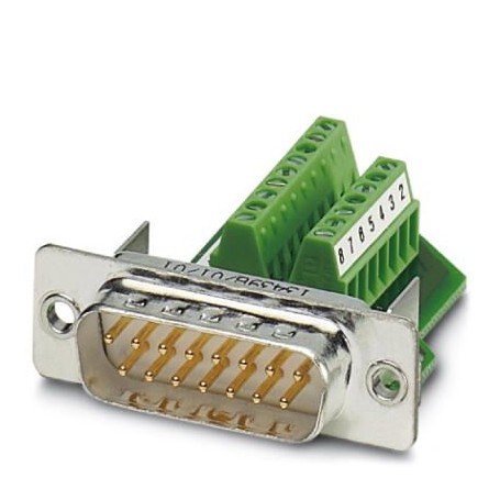 Phoenix Contact VS-15-ST-DSUB/16-MPT-0,5 cavo di collegamento D-SUB 15 Verde, Argento (1688078)