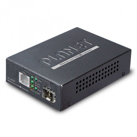 PLANET VC-231GF convertitore multimediale di rete 1000 Mbit/s Nero (VC-231GF)
