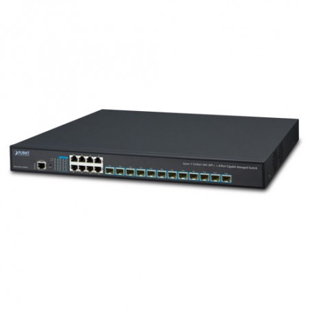 PLANET XGS-6350-12X8TR switch di rete Gestito L3 Gigabit Ethernet (10/100/1000) 1U Nero (XGS-6350-12X8TR)