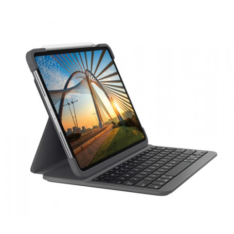 Logitech Slim Folio Pro for iPad Pro 12.9-inch (3rd and 4th gen) Grafite Bluetooth QWERTY Spagnolo (920-009708)