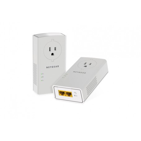 Netgear PLP2000-100FRS adattatore di rete PowerLine 2000 Mbit/s Collegamento ethernet LAN Bianco 2 pz (PLP2000-100FRS)
