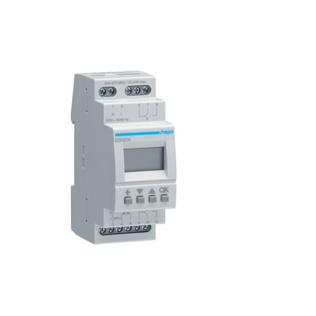Hager EGN200 interruttore elettrico Interruttore orario Grigio (EGN200)