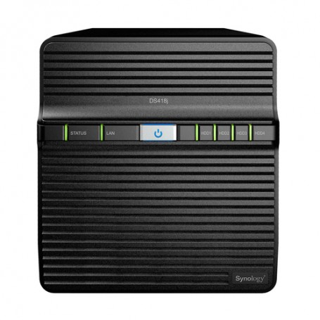 Synology DiskStation DS418j NAS Desktop Collegamento ethernet LAN Nero RTD1293 (DS418J/40TBVN)