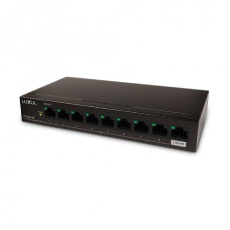 Luxul Wireless SW-100-08P-E switch di rete Non gestito Supporto Power over Ethernet (PoE) Nero (SW-100-08P-E)