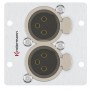 Kindermann 7444000579 presa energia 2 x XLR Alluminio (7444000579)