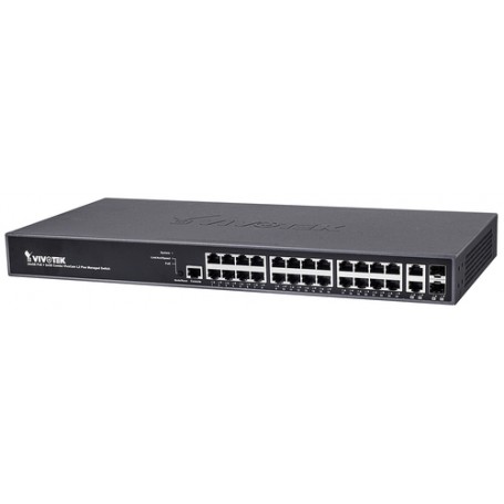 VIVOTEK AW-GEV-264B-370 switch di rete Gestito L2 10G Ethernet (100/1000/10000) Supporto Power over Ethernet ( (AW-GEV-264B-370)