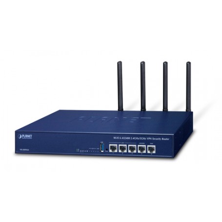 PLANET Wi-Fi 6 AX2400 2.4GHz/5GHz router wireless Gigabit Ethernet Blu (VR-300W6A)