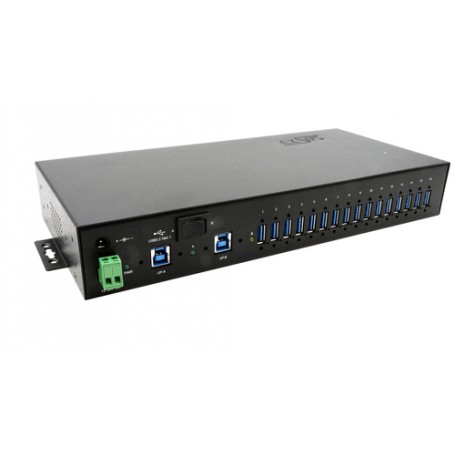 EXSYS EX-1526HMVS hub di interfaccia USB 3.2 Gen 1 (3.1 Gen 1) Type-B 5000 Mbit/s Nero (EX-1526HMVS)