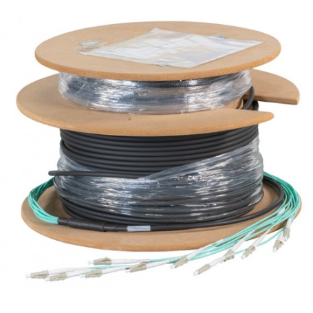 EFB Elektronik O8322L20OM3 cavo a fibre ottiche 20 m 8x LC U-DQ(ZN) BH OM3 Nero (O8322L20OM3)