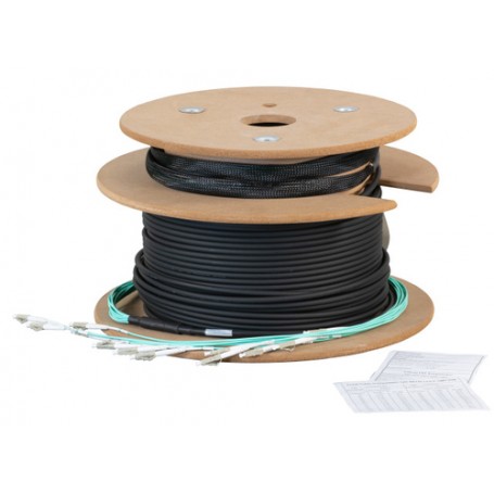 EFB Elektronik O8303L120OM3 cavo a fibre ottiche 120 m 4x LC U-DQ(ZN) BH OM3 Nero (O8303L120OM3)