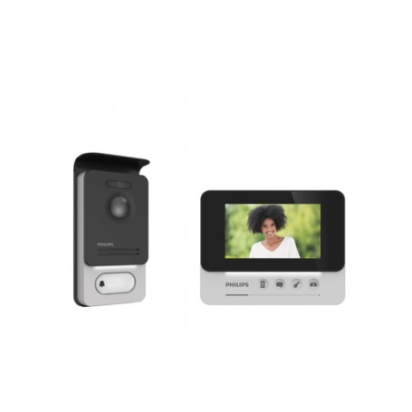 Philips DES9300VDP/10 sistema per video-citofono 10,9 cm (4.3") Alluminio, Nero (531004)