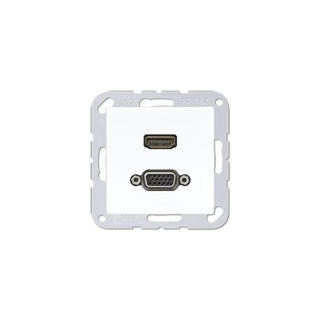 JUNG MA A 1173 WW presa energia HDMI + VGA Bianco (MAA1173WW)