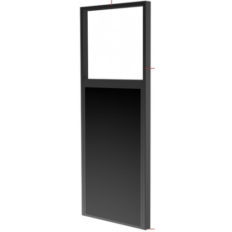 Peerless DS-OM46ND-FLOOR Supporto per display espositivi 139,7 cm (55") Nero (DS-OM46ND-FLOOR)