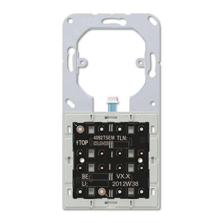 JUNG 4092 TSEM interruttore elettrico Interruttore a pulsante 2P Nero, Grigio (4092TSEM)