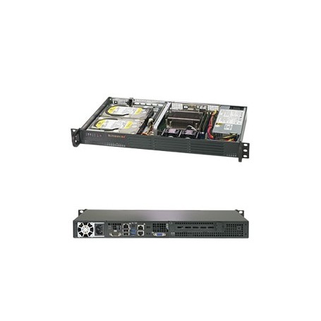 Supermicro SuperServer 5019C-L Intel C242 LGA 1151 (Presa H4) Rack (1U) Nero (SYS-5019C-L)