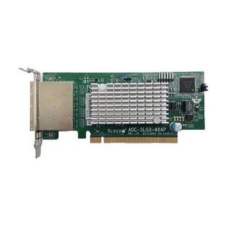Supermicro AOC-SLG3-4X4P-O scheda di interfaccia e adattatore Mini-SAS HD (AOC-SLG3-4X4P-O)