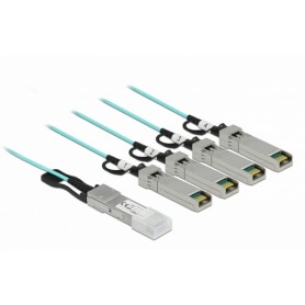 DeLOCK 84069 cavo InfiniBand 5 m QSFP+ 4 x SFP+ Colore acqua (84069)