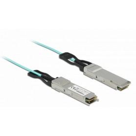 DeLOCK 84054 cavo InfiniBand 10 m QSFP+ Colore acqua (84054)