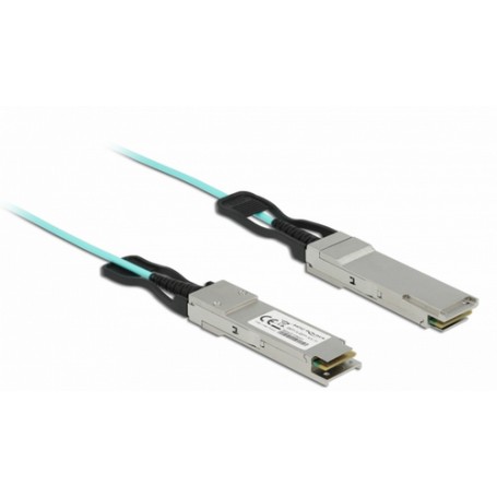 DeLOCK 84054 cavo InfiniBand 10 m QSFP+ Colore acqua (84054)
