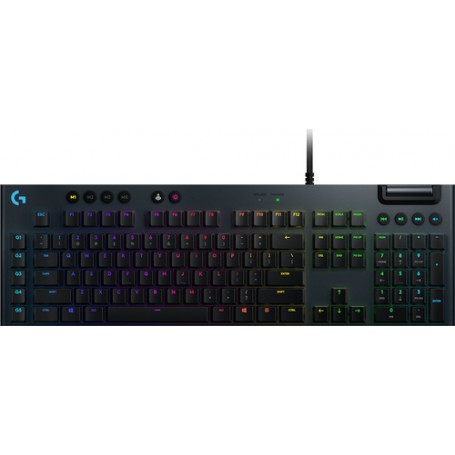 Logitech G G815 LIGHTSYNC RGB Mechanical Gaming Keyboard – GL Linear tastiera USB Russo Carbonio (920-009007)