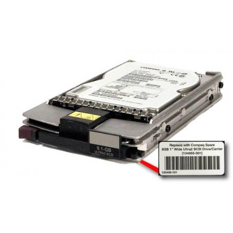 Hewlett Packard Enterprise SP/CQ, 9GB, SCSI, WU2 3.5" 9,1 GB Wide Ultra SCSI (104665-001)