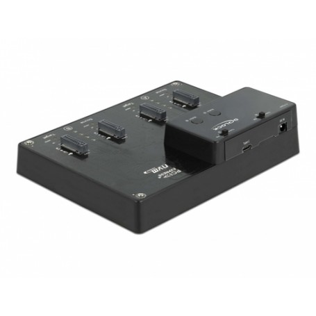 DeLOCK 64124 docking station per unità di archiviazione USB 3.2 Gen 2 (3.1 Gen 2) Type-C Nero (64124)