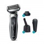 Braun Series 7 70-S7200CC Rasoio Trimmer Nero, Argento (365082)