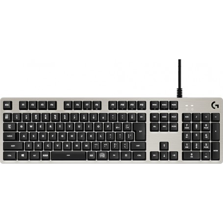 Logitech G G413 Mechanical Gaming Keyboard tastiera USB Russo Nero, Argento (920-008516)